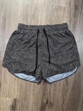 BuffBunny Collection Black Polka Dot Running Shorts Size Small